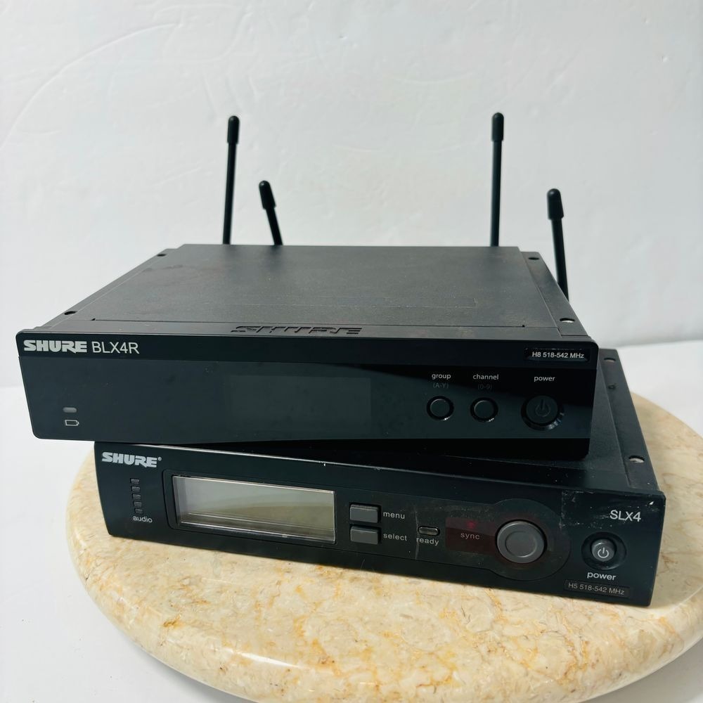 Shure BLX4R Rackmount Wireless Receiver & SLX4 Diversity Receiver Power Cords